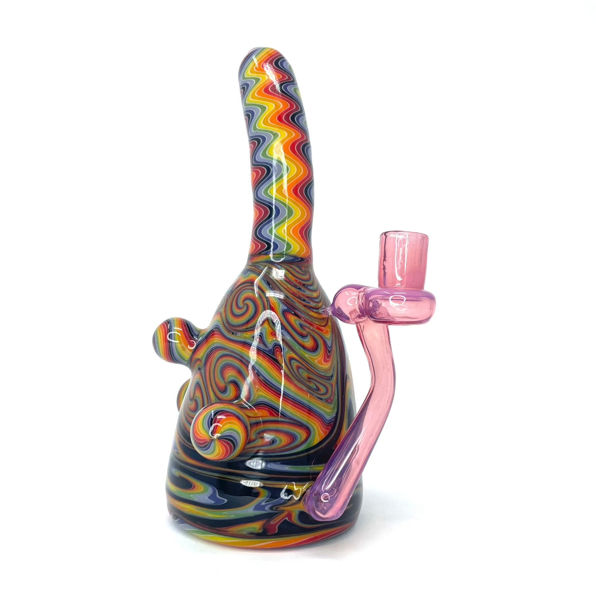 Shaggy Glass // Rainbow Swirl Rig Smokers Rock Hill Fort