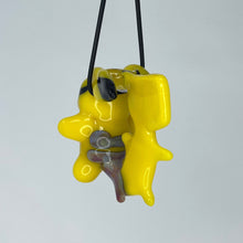 Load image into Gallery viewer, Malachite Glass // Pikachu Pendant

