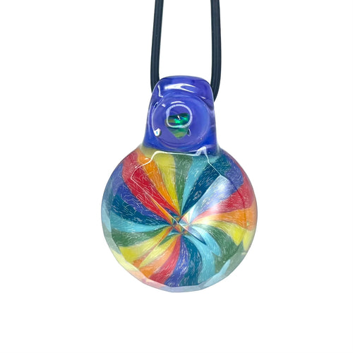 shane smith faceted pendant rainbow purple