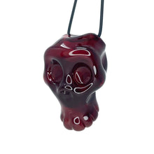 Load image into Gallery viewer, jason hoyes red skull pendant

