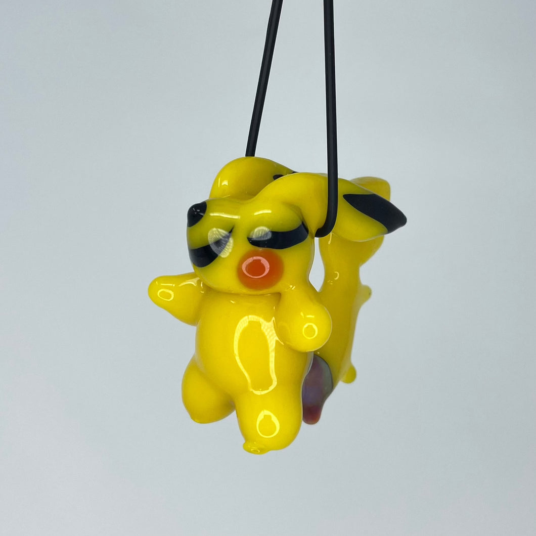 Malachite Glass // Pikachu Pendant