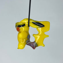 Load image into Gallery viewer, Malachite Glass // Pikachu Pendant
