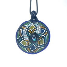 Load image into Gallery viewer, splatt opal mandala pendant
