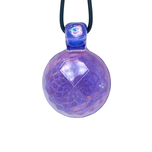 shane smith faceted pendant purple