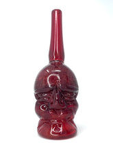 Load image into Gallery viewer, shaggy-glass-red-face-bubbler
